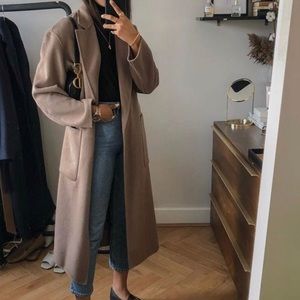 Zara Patch Pocket Wool Coat